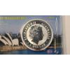 Image 3 : 2001 Austrailian One Troy Ounce .999 Fine Silver Queen Elizabeth II Kookaburra Coin In Display