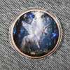 Image 1 : One Troy Ounce .999 Fine Copper Round ~ Colorized Ft. Unicorn in Enchanted Forest