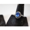 Image 3 : Two Beautiful Sterling Silver Rings with Blue Gemstones TW: 5.9g