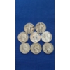 Image 1 : Assorted Years/Mint Marks 90% Silver Washington Head & Standing Liberty Quarters - Face Value: $4.00
