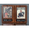 Image 2 : Four Assorted Michael Jordan Trading Cards Mounted To Hangable Wooden Displays