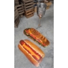 Image 1 : Silver Tone Wine Cooler Stand & Large Hand Painted Hot Dog Wall Hangings 