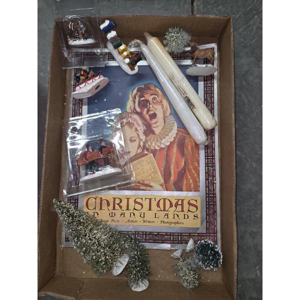 Vintage Christmas Decor, Play Doh Set, And Neat Family Band Toys
