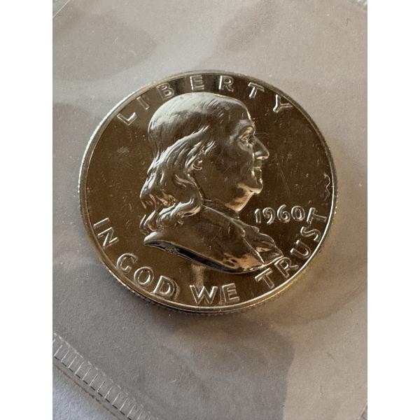 1960 United States Ben Franklin Silver Proof Half Dollar - Outstanding Coin