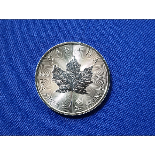 2022 Canadian Maple Leaf 1 oz .9999 Fine Silver Coin