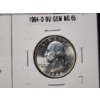 Image 4 : Three Brilliant Uncirculated 90% Silver Washington Quarters - Face Value $0.75