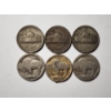 Image 5 : Six Assorted United States Nickels Featuring Three Silver Wartime Nickels & Three Buffalo Nickels!