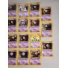 Image 4 : 27 Asstd. Vintage Unown Pokemon Trading Cards - THE LETTER POKEMON - Many Different Letters Featured