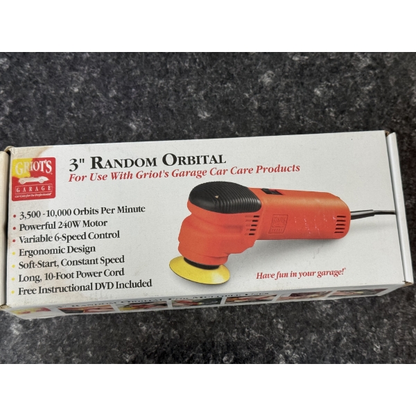 Griot's Garage 3" Random Orbital - Brand New In The Box!