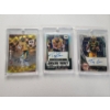 Image 1 : (3) 2021 Panini Tray Lance Autographed Rookie Cards - In Nice Card Slabs