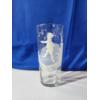 Image 1 : Vintage Mary Gregory Hand-Painted Enamel Clear Glass Vase With Gold Rim