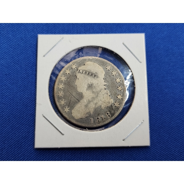 1818 Silver Liberty Bust Half Dollar 