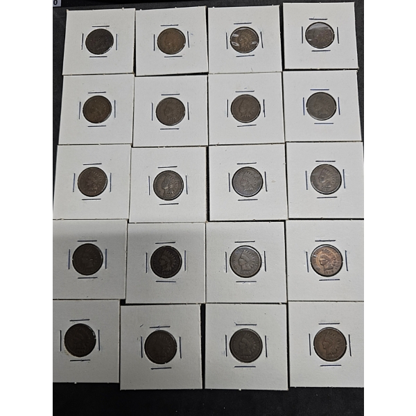 (20) Indian Head Pennies - $0.20 FV