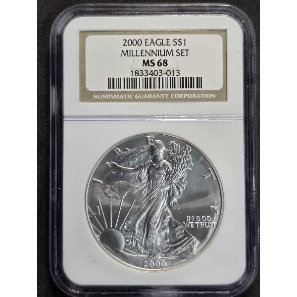 NGC MS68 2000 American Silver Eagle