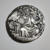 Image 1 : Perth Mint 2016 Gods of Olympus Zeus 2 Oz .999 Fine Silver High Relief Coin FROM 12 COIN SET! 
