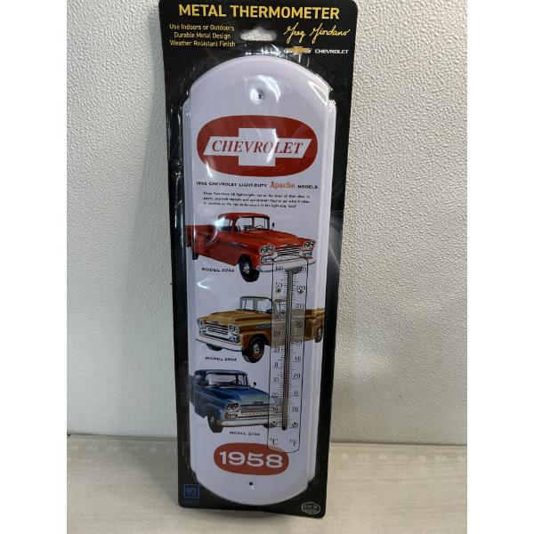 Chevrolet 1958 Trucks Metal Thermometer - New In Package