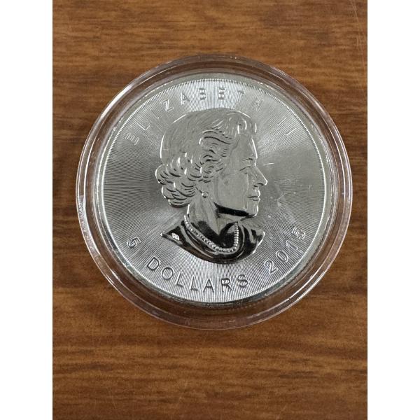2015 Canadian 9999 Fine Silver 1 Oz Maple Leaf Bullion Round In Protective Holder