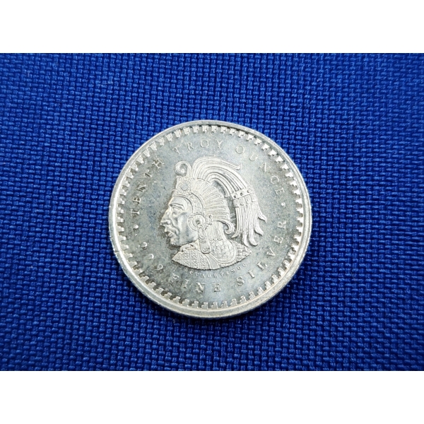 Aztec Mayan Calendar 1/10th Troy oz .999 Fine Silver Round - Limited Edition