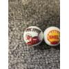 Image 2 : 3 - Vintage Gas & Oil Advertising One Inch Shooter Marbles - Shell, Texaco & Standard