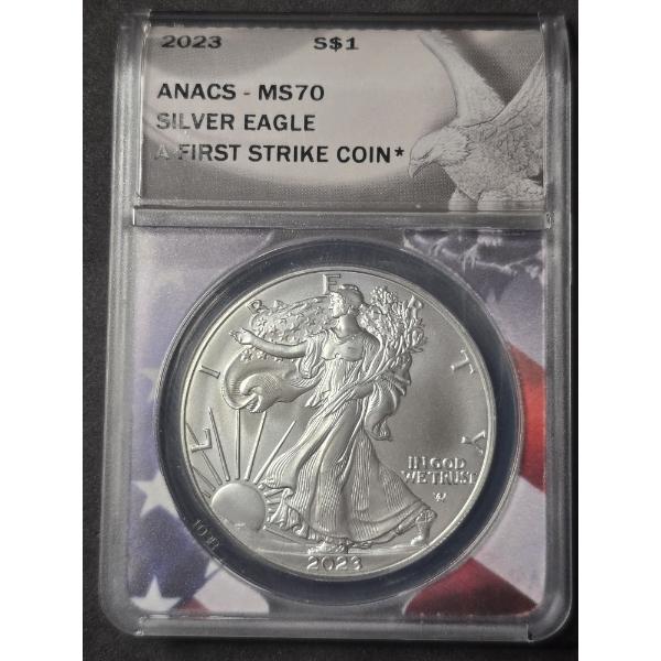 ANACS MS70 2023 American Silver Eagle
