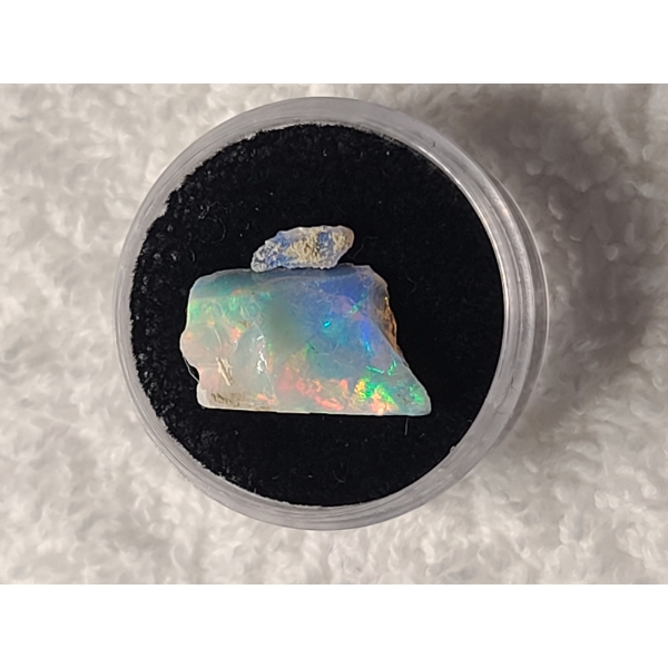 Beautiful Opal-Like Stone Featuring White & Blue 