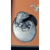 Image 2 : 2021 2 Oz 999 Silver 10000 Francs CFA Antiqued High Relief Velociraptor Collectible Coin W/ COA