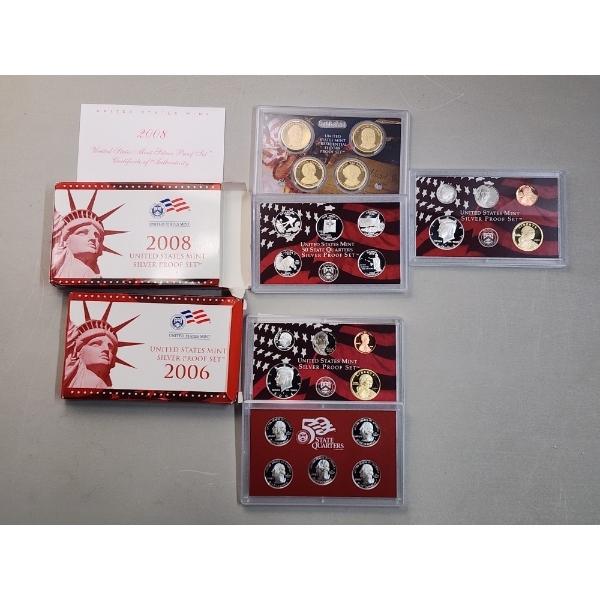 (2) United States Mint Silver Proof Sets: 2008 & 2006