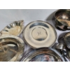 Image 4 : Large Assortment - OVER 8 POUNDS - of Silverplated Flatware, Trays, and Bowls