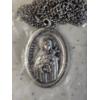 Image 4 : 11 Stainless Steel Necklaces with Religious Figure Pendants 