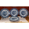 Image 1 : Vintage 7 Pc Royal Ironstone "Currier & Ives" Transferware Dishes - See Pics