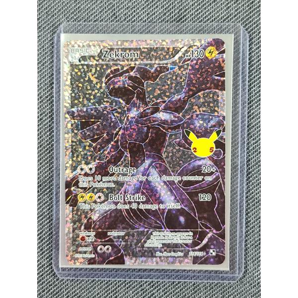 Pokemon Celebrations TCG Zekrom 114/114 Crackle Holo Rare Trading Card