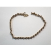 Image 4 : Gorgeous 10K Gold "S" Link Tennis Bracelet 7.5in TW: 6.1g