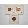 Image 1 : Three Commemorative Coins: 2 Pennies with Counterstamps & Peace Bell Token