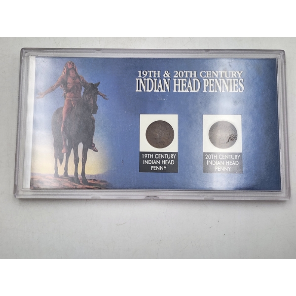 19th & 20th Century Indian Head Pennies - Includes 1893 & 1907 Indian Head Cents