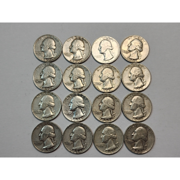 $4.00 Face Value of Assorted Years U.S. 90% Silver Quarters