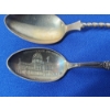 Image 2 : 3 - Vintage Sterling Silver Collectible Spoons: Chicago, Floral Twist, Yellowstone - TW: 60.8g
