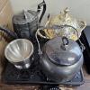 Image 2 : 5lb Variety of Antique and Vintage Silver-Plated Hollowware Items