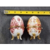 Image 9 : Two Unique Decorated Egg Trinket Jewelry Boxes