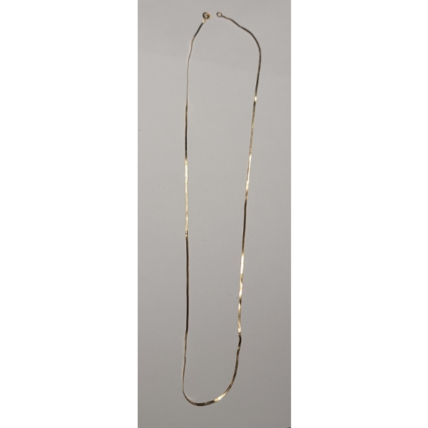 Tests As 14K Yellow Gold 17" Necklace - No Clasp - Weight: 1.3g