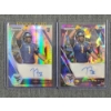 Image 1 : Two Tony Fields II Rookie Autograph Cards 2021 Panini Prizm Draft Picks No. DPA-TOF - 2 Diff Foils!