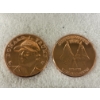 Image 1 : .999 Fine Copper United States of America Commemorative Coins - Set of 2 -  Mint Condition