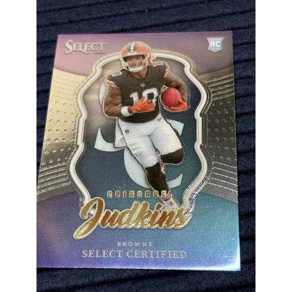 Quinshon Judkins Browns Select Card in Sleeve - Select Certified - Card No. 20 - 2025 Panini