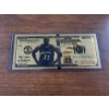 Image 1 : 2009 Michael Jordan .999999 $100 Gold Foil Note In Protective Holder - Mint Condition