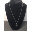 Image 1 : 14K White Gold Pendant With Pearls On 14K Yellow Gold 18" Chain - Total Weight: 3.6g