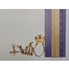 Image 7 : Collection Of 14K Yellow Gold Necklace Pendants & Charm Pendant Holder - Total Weight: 4.8g
