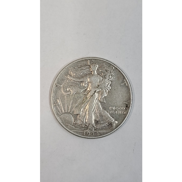1944 90% Silver Walking Liberty Half Dollar 