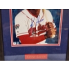 Image 4 : Hand Signed Cleveland Indians Kenny Lofton Photograph in Nice Framed Display: Measures ~ 12" X 17"