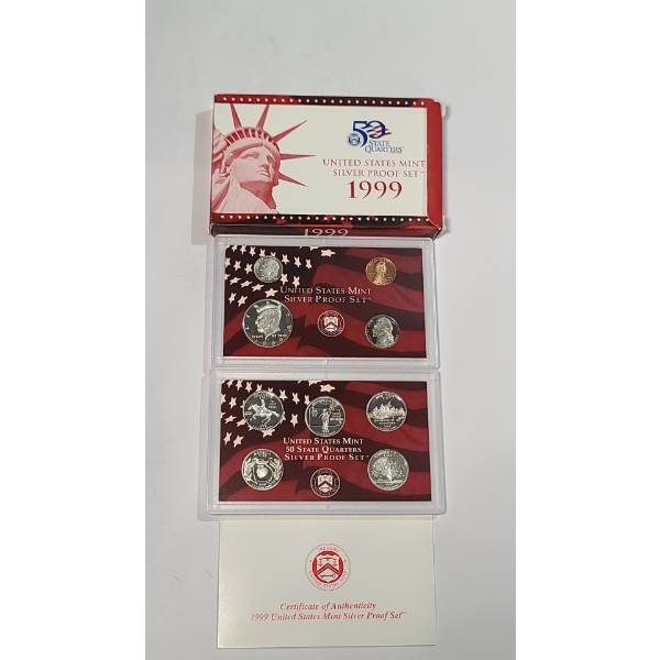 1999-S United States Mint Silver Proof Set 