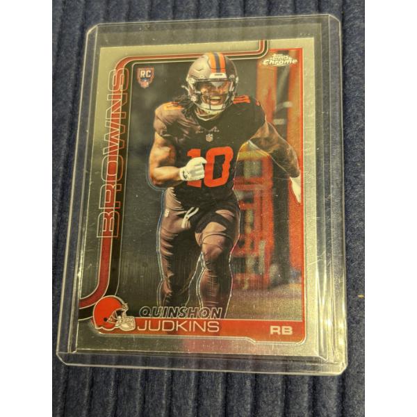 Quinshon Judkins Topps Chrome Rookie Trading Card in Sleeve - Cleveland Browns - Card #325 - 2025