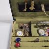 Image 2 : Vintage Mid Century Jewelry Collection In Green Case